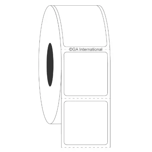[FJT-29C1-1WH] Permanent Deep-Freeze Labels for Thermal-Transfer Printers – 1″ x 1″ #FJT-29