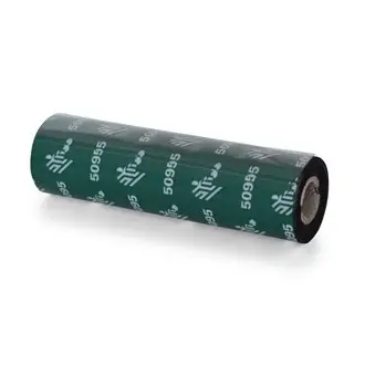[S5095BK11007] Resin Ribbon, 110mmx74m (4.33inx242ft), 5095; High Performance, 12mm (0.5in) core